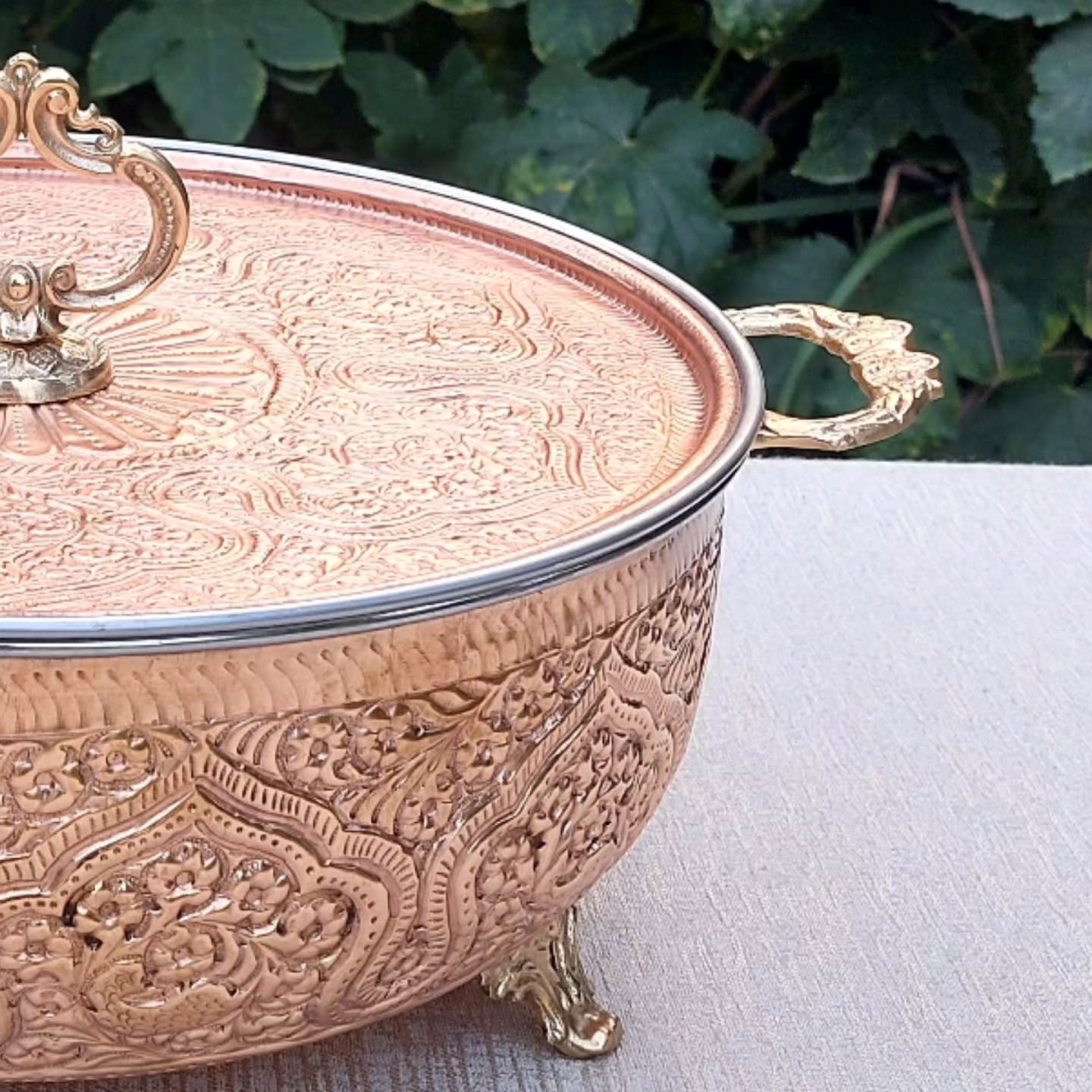 Copper hot pot Size 12"