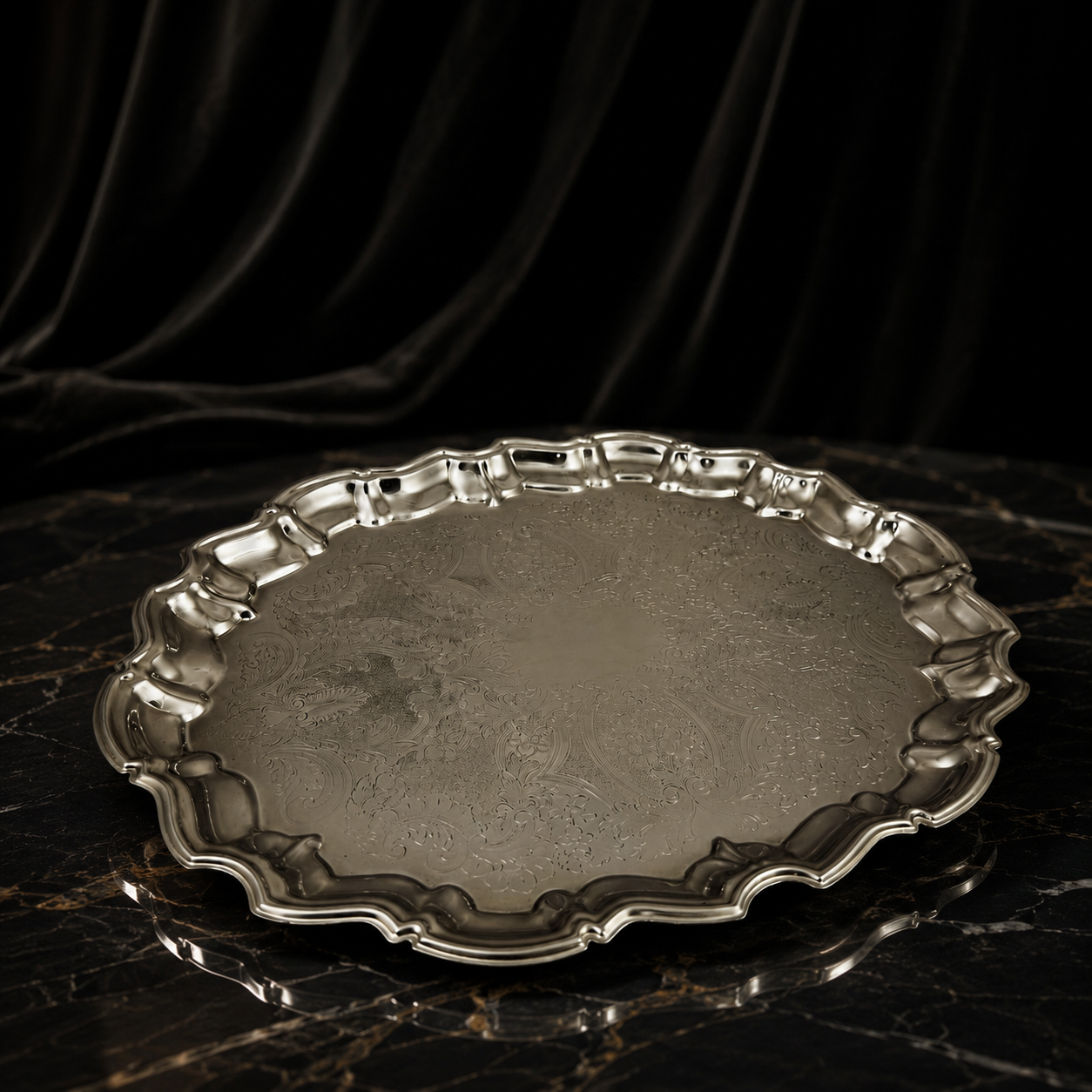 Regency Oval Silver Serving Platter