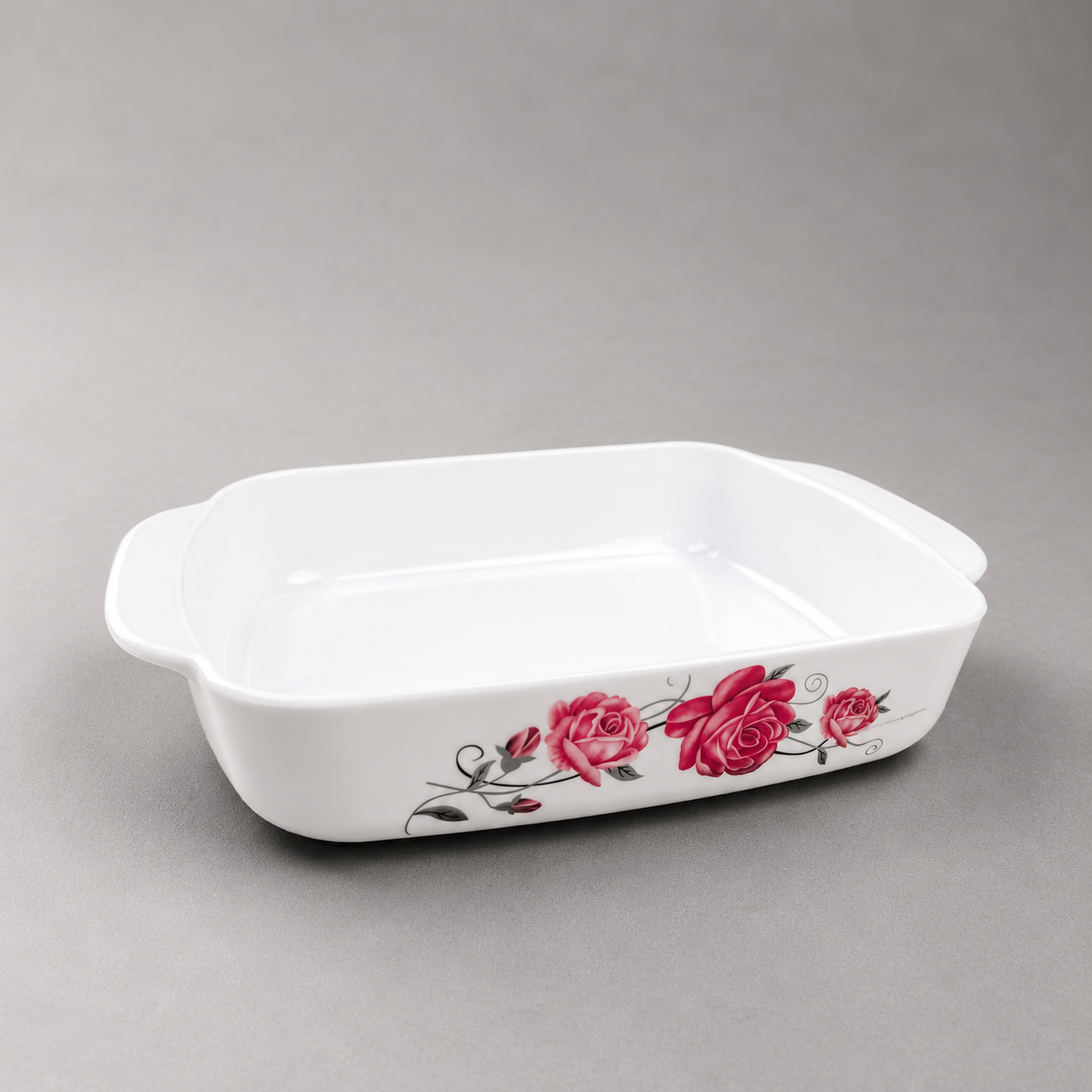 Rose Bloom Rectangular Baking Dish Set – 2 PC