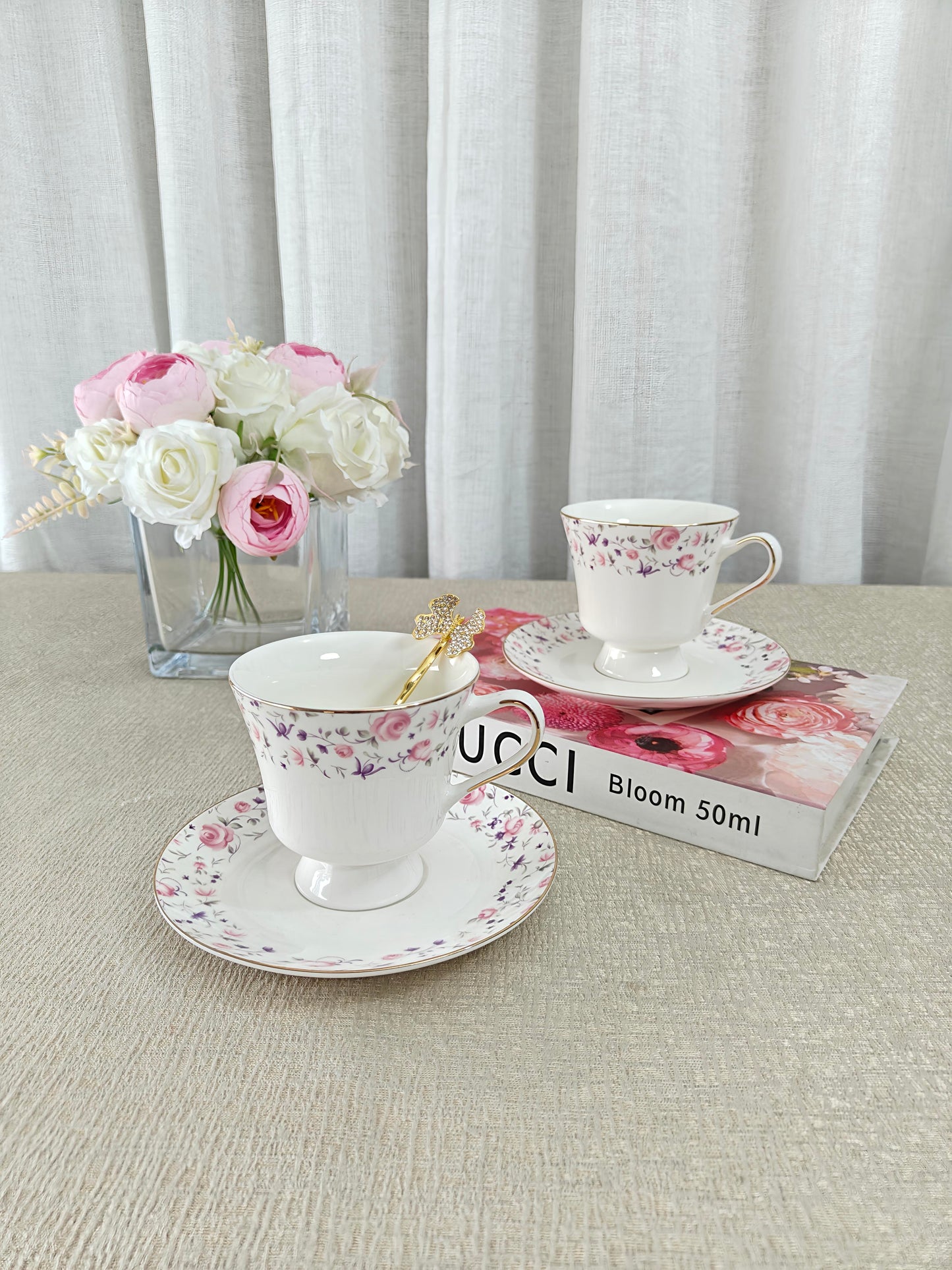 Cups and saucers