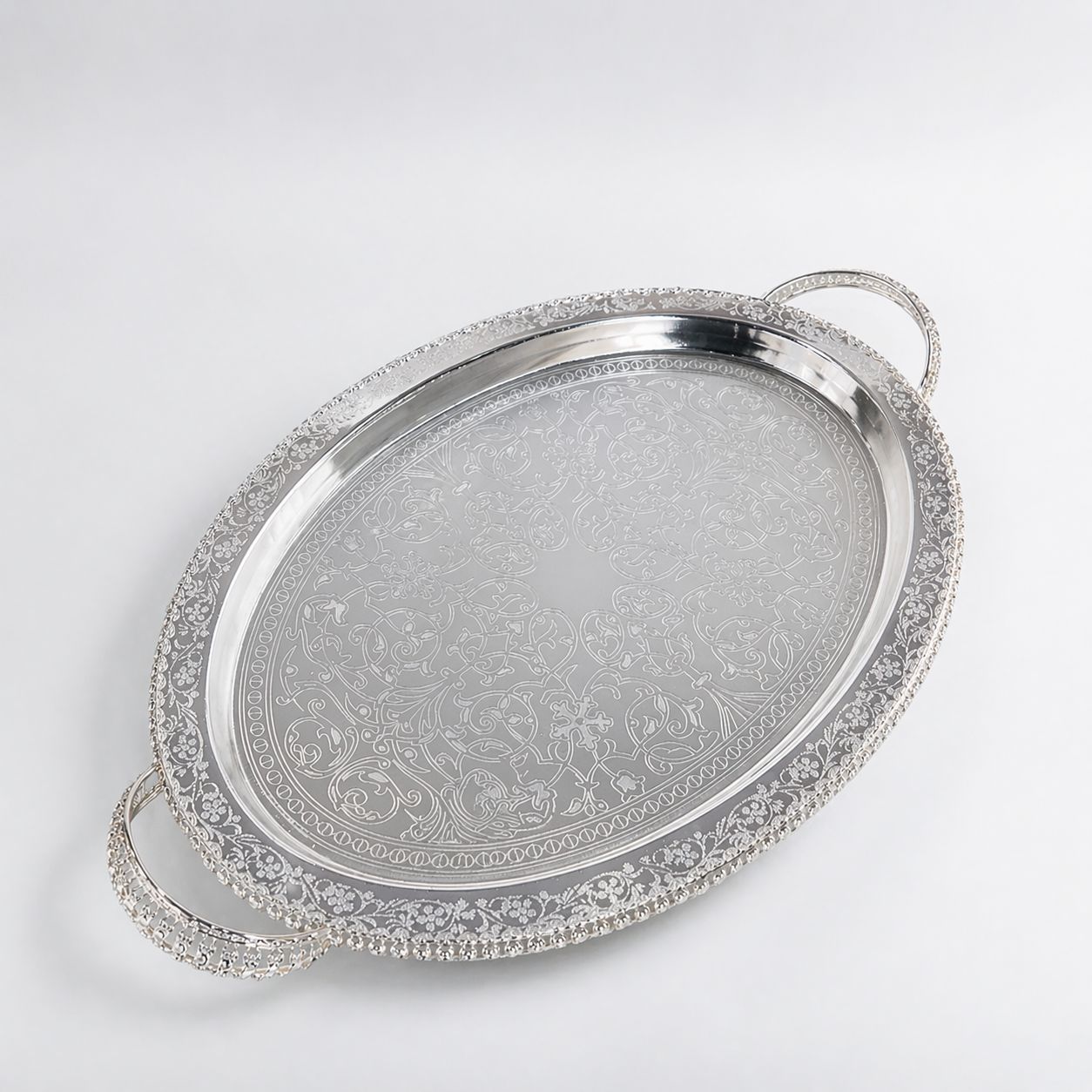 Silver Oval Serving Platter