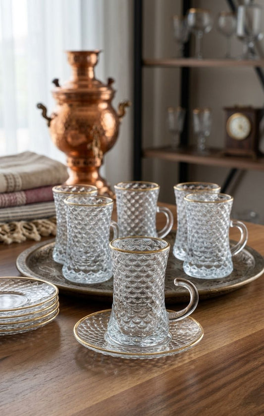 Irish Golden-Rimmed Tea set