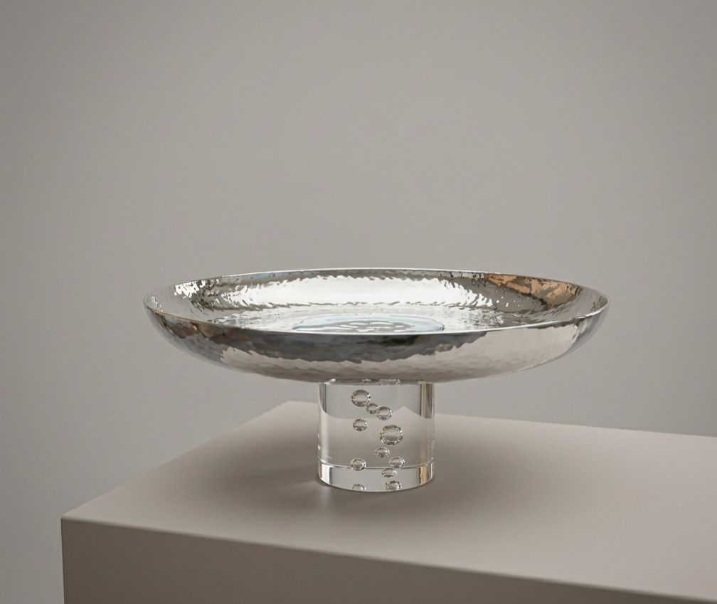 Crystal Silver Serving Platter