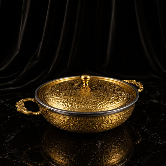 Royal Gold Brass Karahi