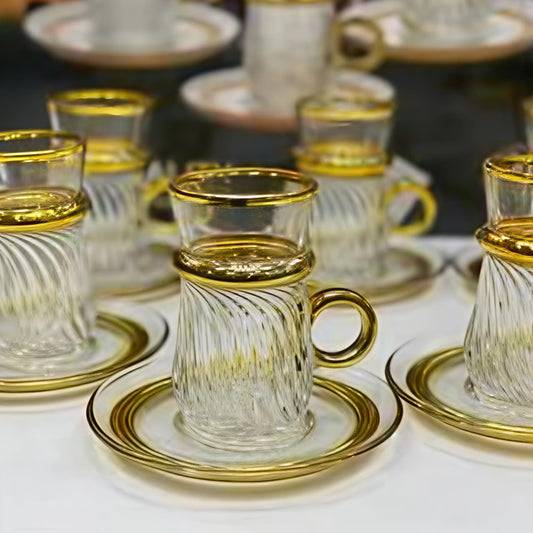 Swirl textured tea / coffee cups