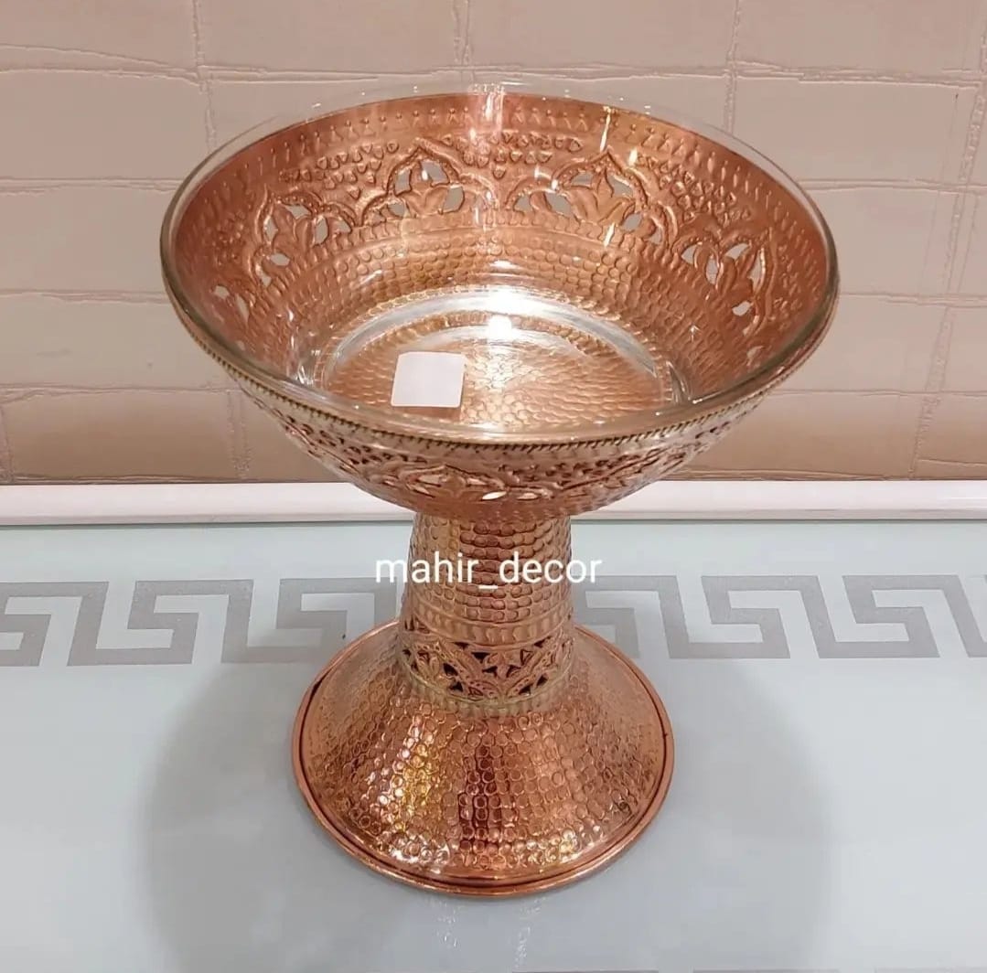 Copper salad bowl
