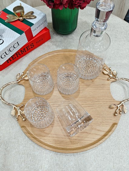 Crystal Bottle with Glass Set