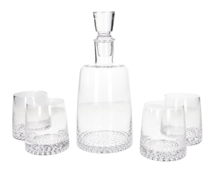 Crystal Bottle with Glass Set