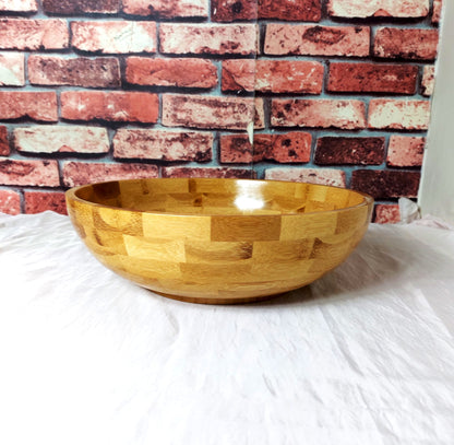 Wooden salad bowl