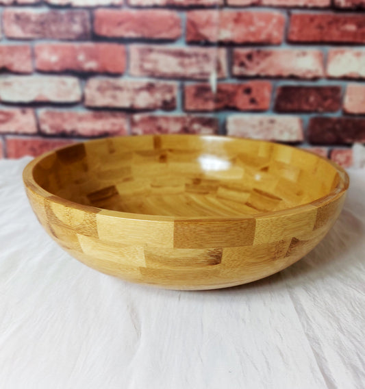 Wooden salad bowl