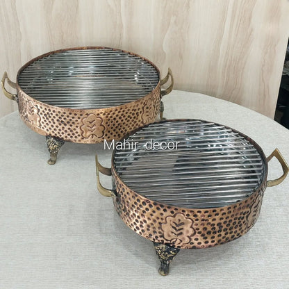 Copper serving grills