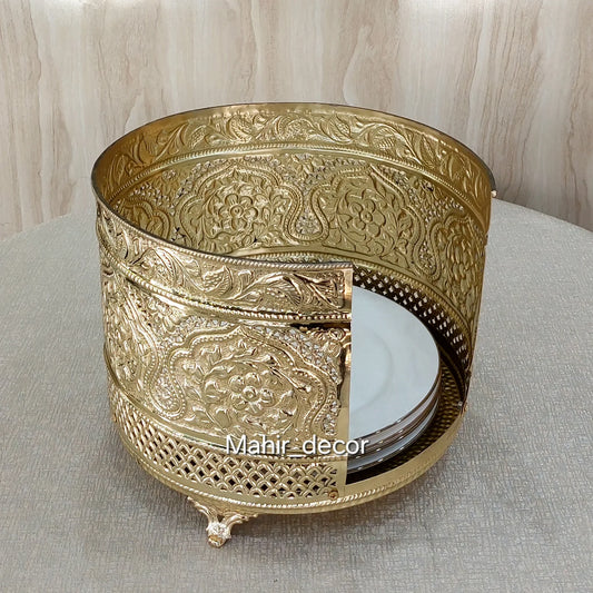 Brass plate caddy