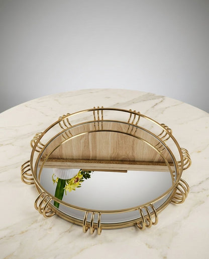 Mirror Round Metal Tray