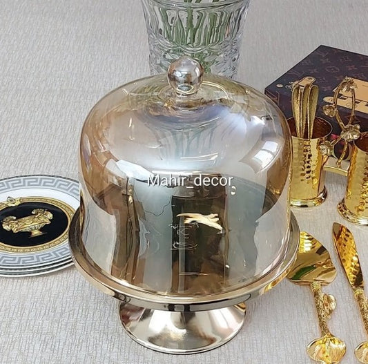 Cake Stand With Glass Dome