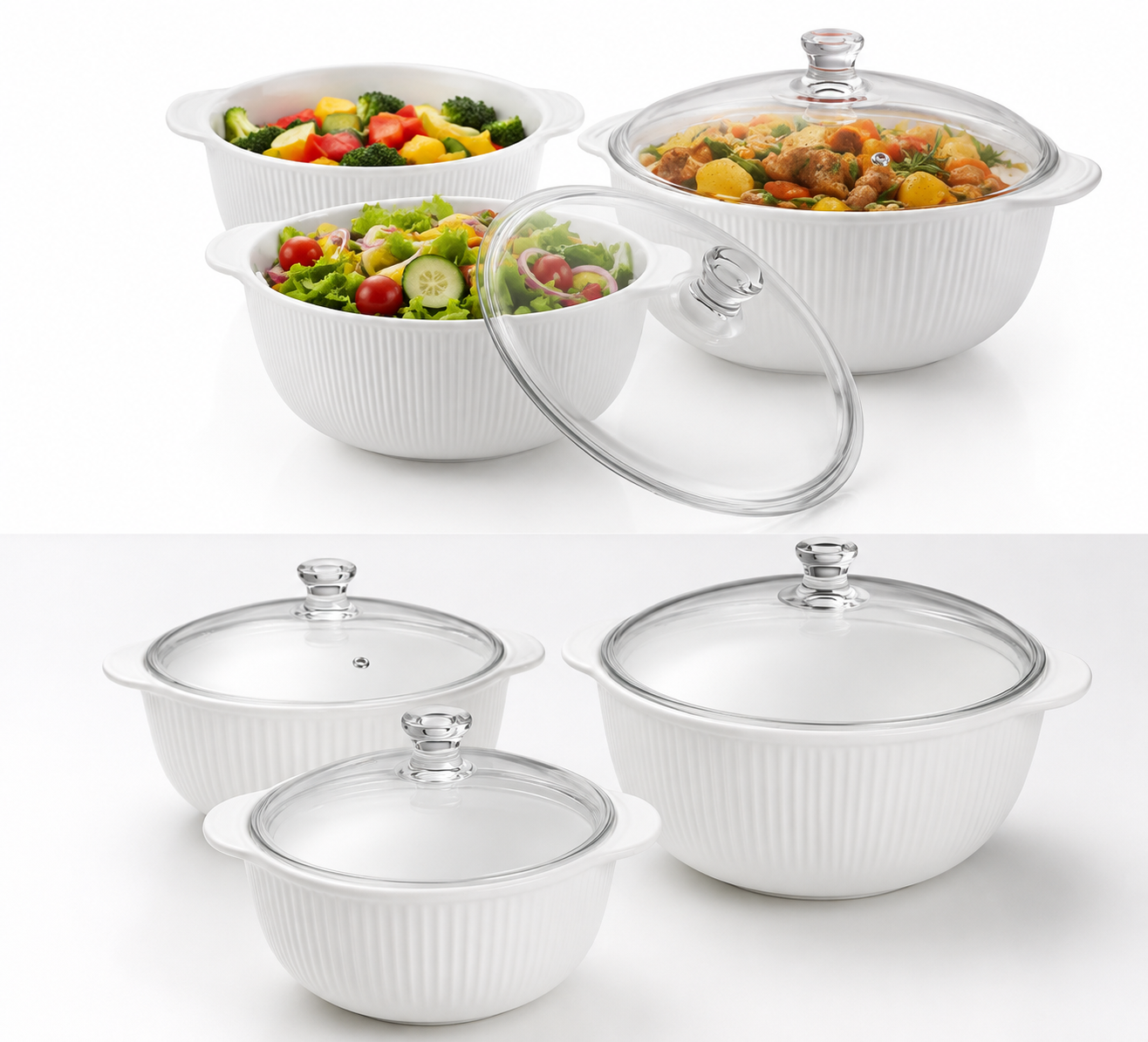 3 Pcs casserole dishes set