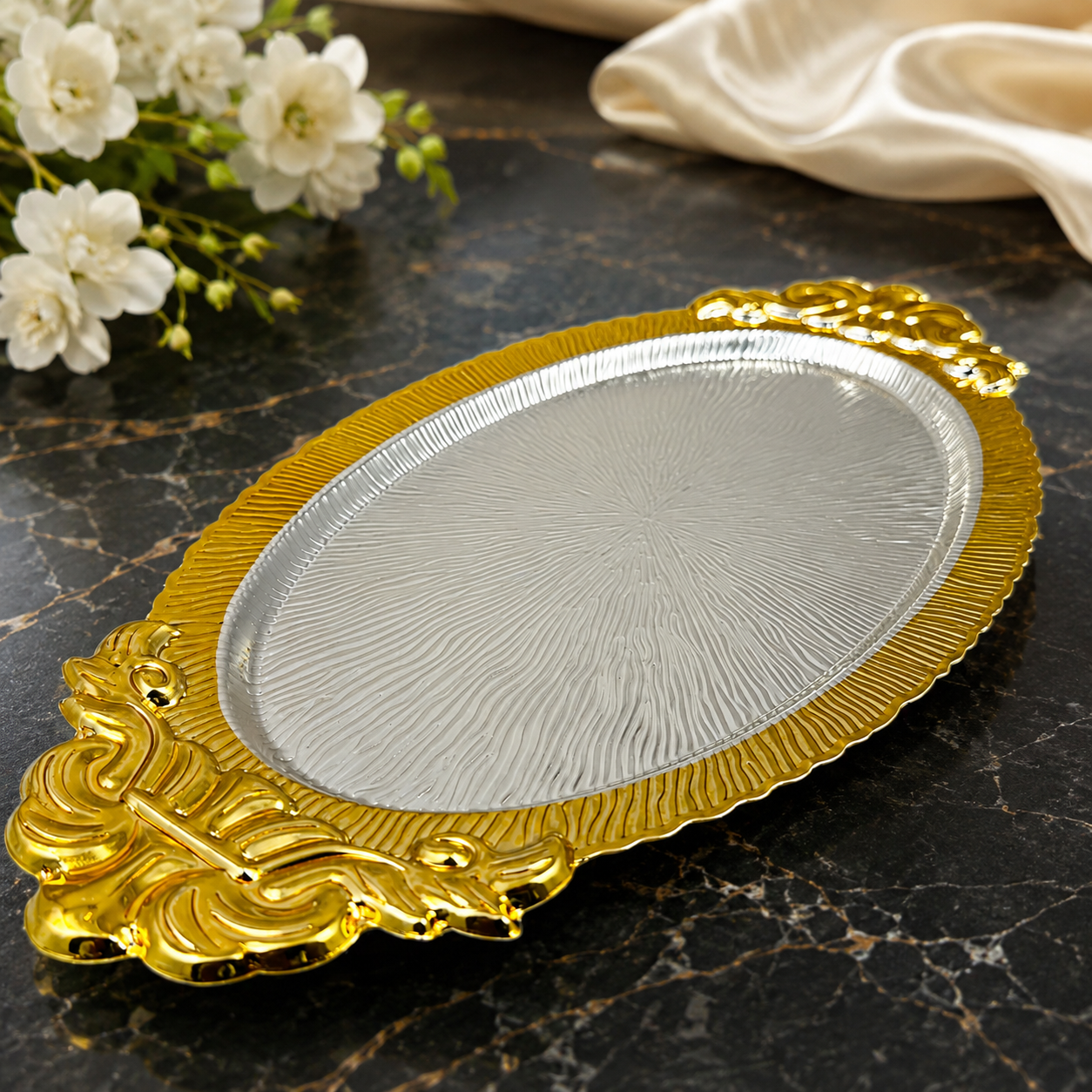 Luxe Oval Serving Tray