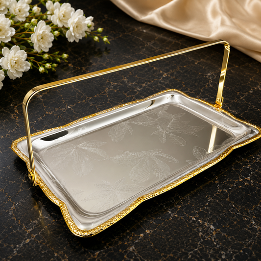 Gilded-Edge Serving Platter