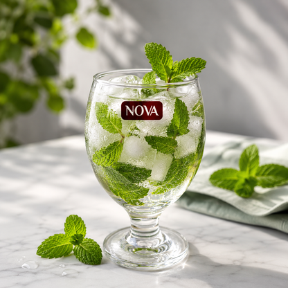 Goblet Glass Tumblers Set of 6PC