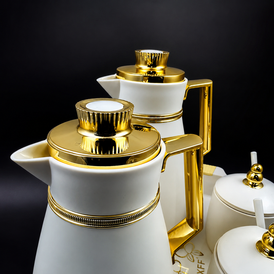 Ivory & Gold Thermal Serving Set