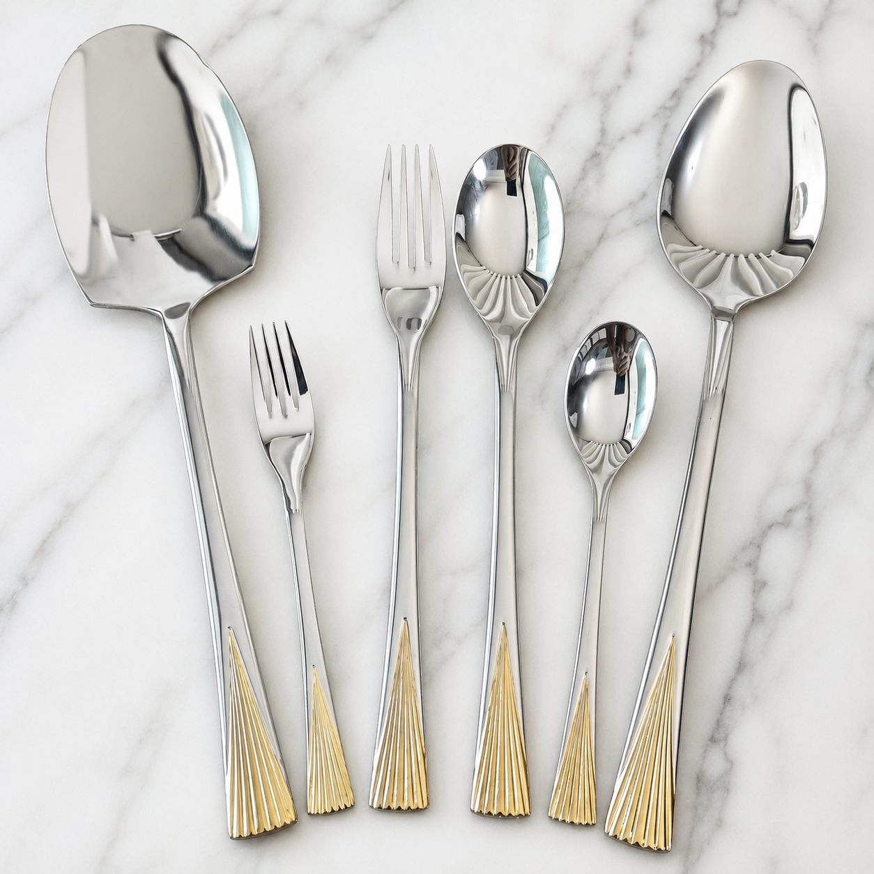 Dual-Tone Cutlery Set