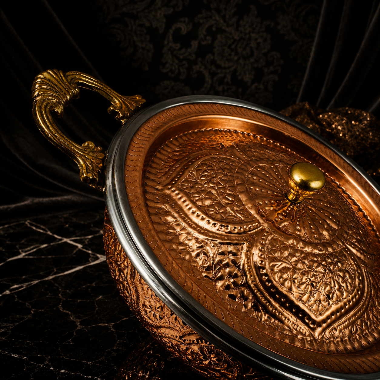 Royal Copper Handi Dish