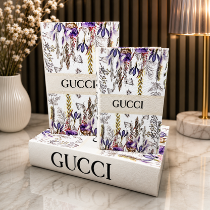 Gucci Floral Decorative Book & Storage Box 3PC-SET