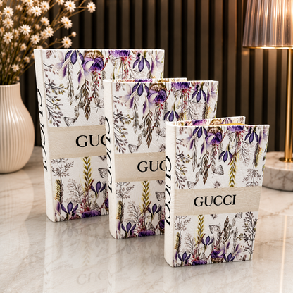 Gucci Floral Decorative Book & Storage Box 3PC-SET