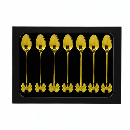6 Pcs Golden Spoon Set