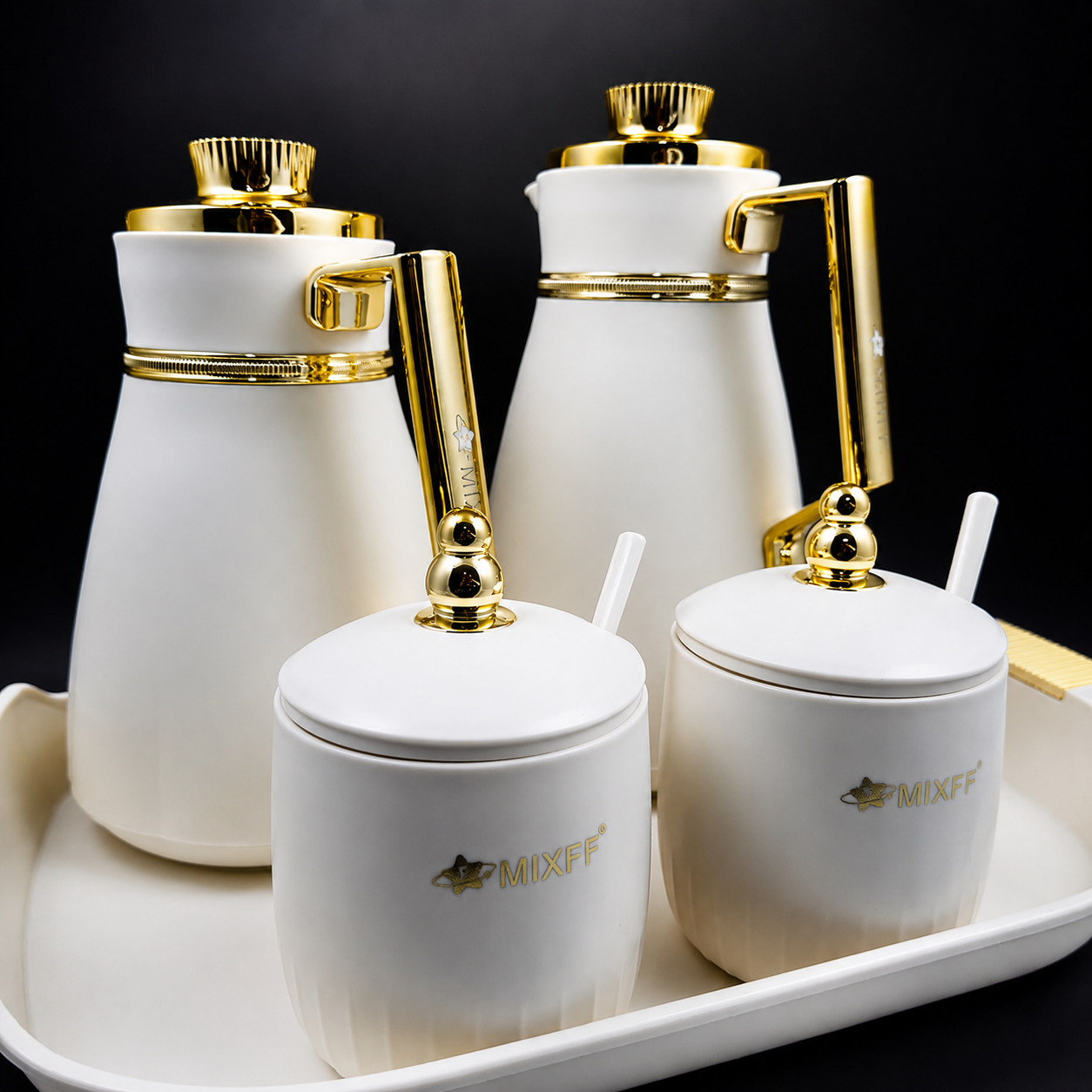 Ivory & Gold Thermal Serving Set