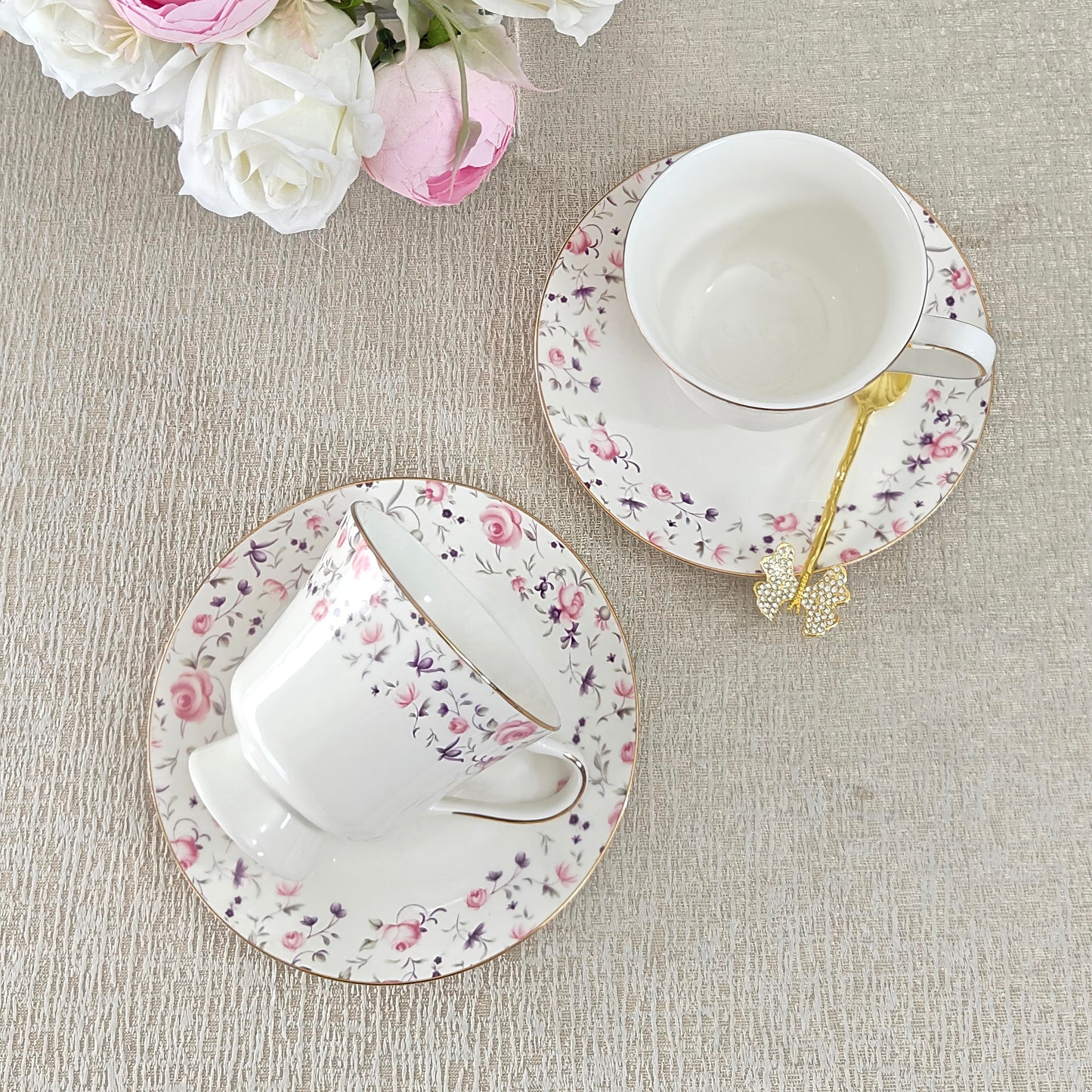 Cups and saucers