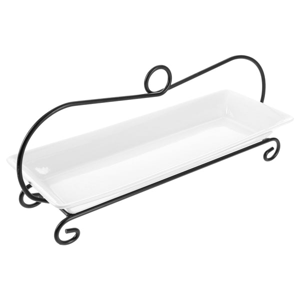 Symphony Rectangular Plate And Stand