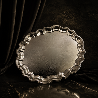 Regency Oval Silver Serving Platter