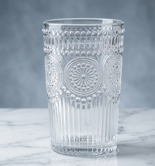 Vintage Embossed Glass Set 6PC