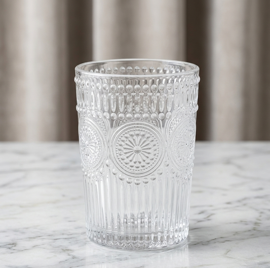 Vintage Embossed Glass Set 6PC