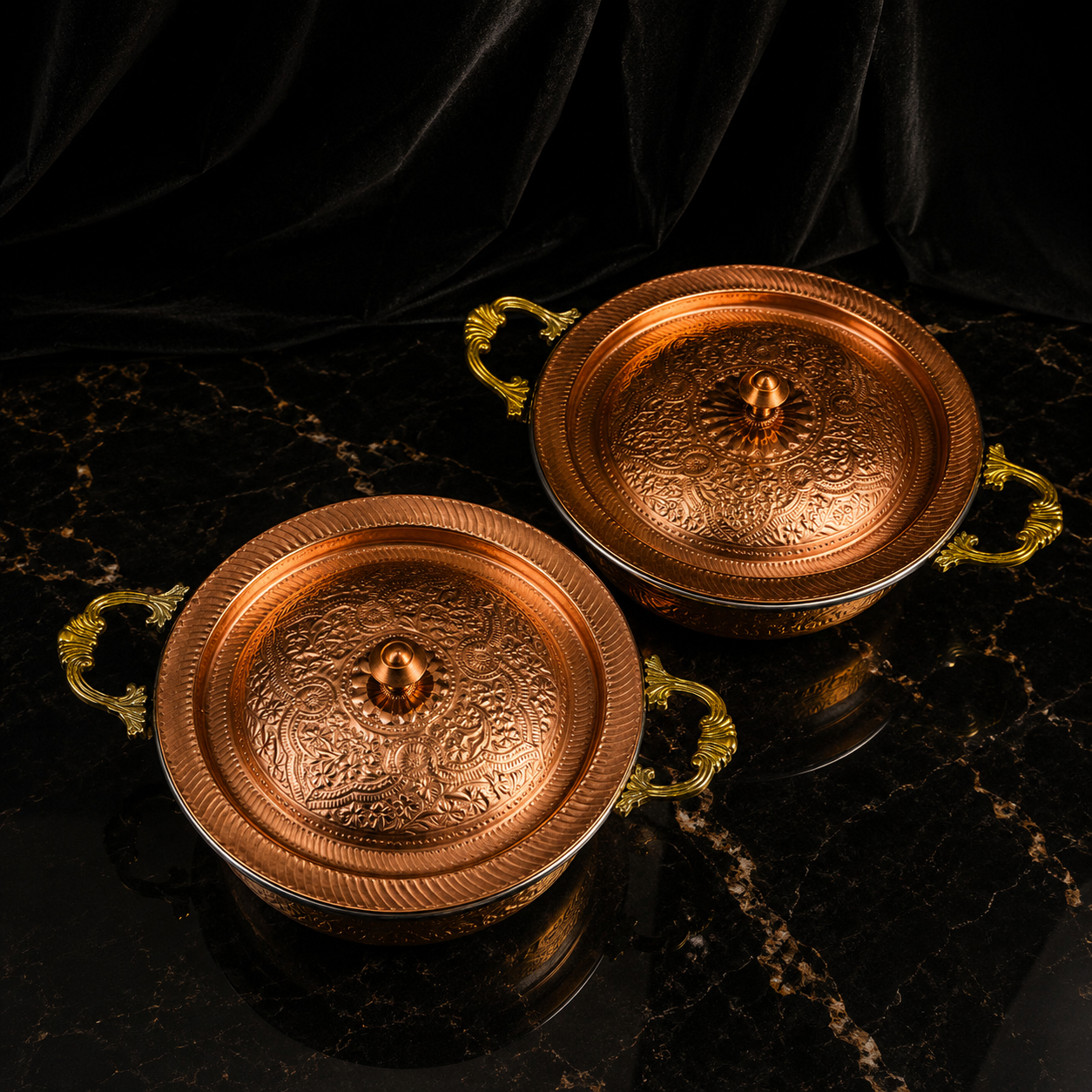 Royal Copper Handi Dish