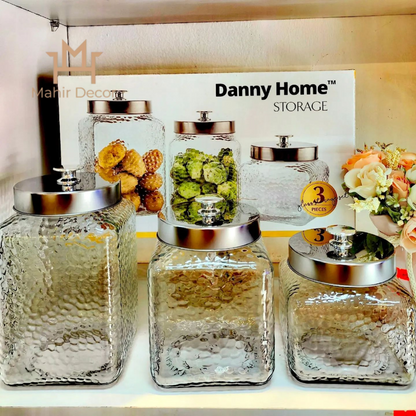 Glass storage canisters