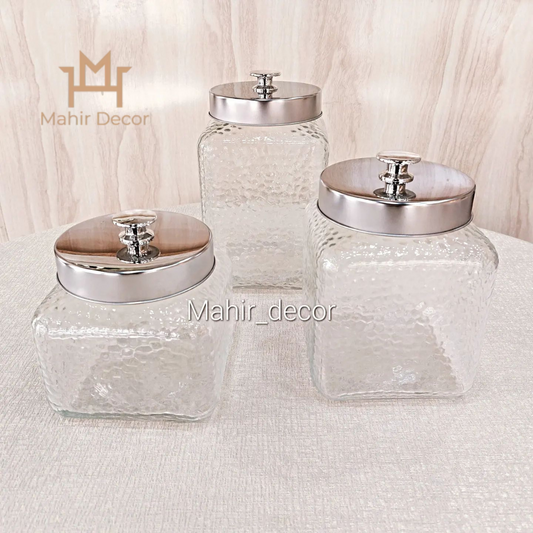 Glass storage canisters