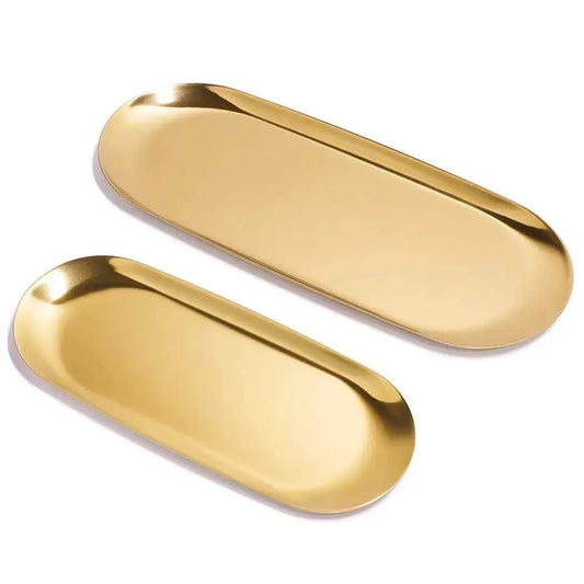 Golden Stainless Steel Platters