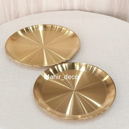 Golden Stainless Steel Platters