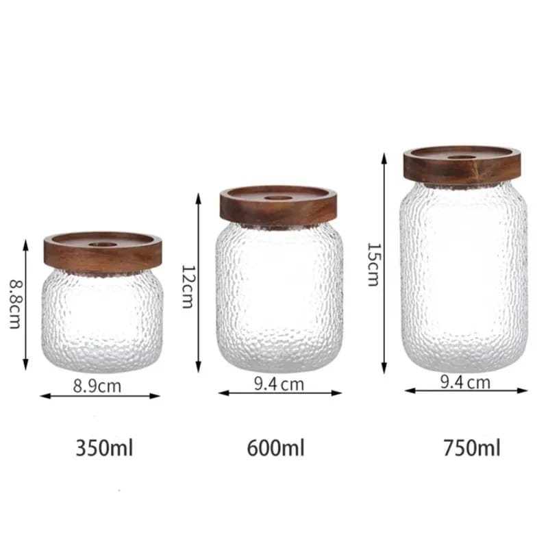 Airtight glass jar