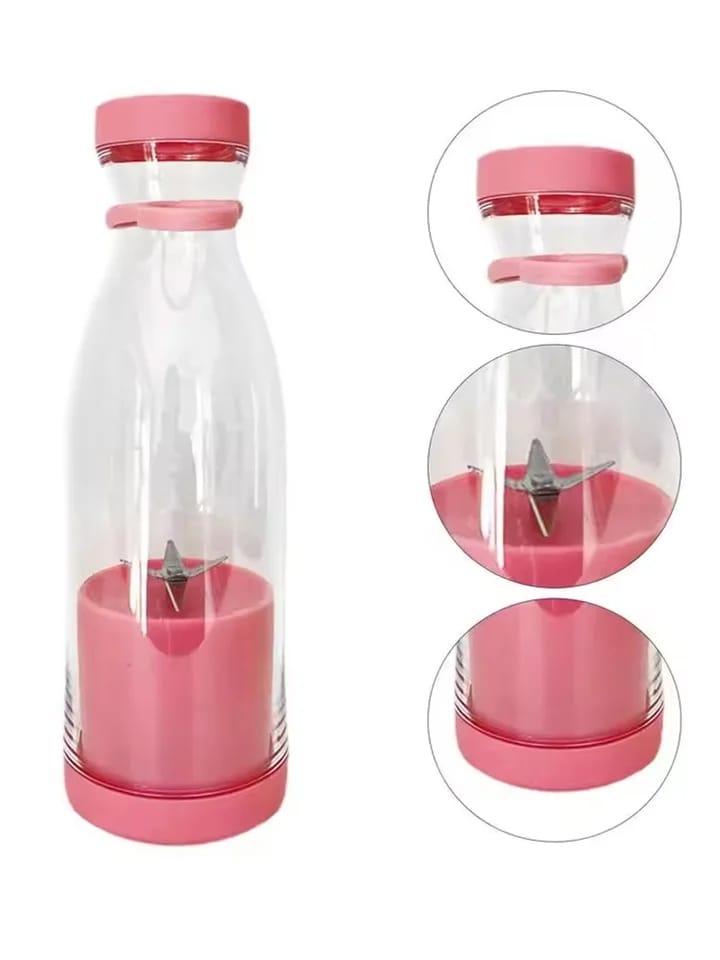 Portable juicer blender bottle