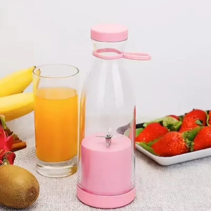 Portable juicer blender bottle