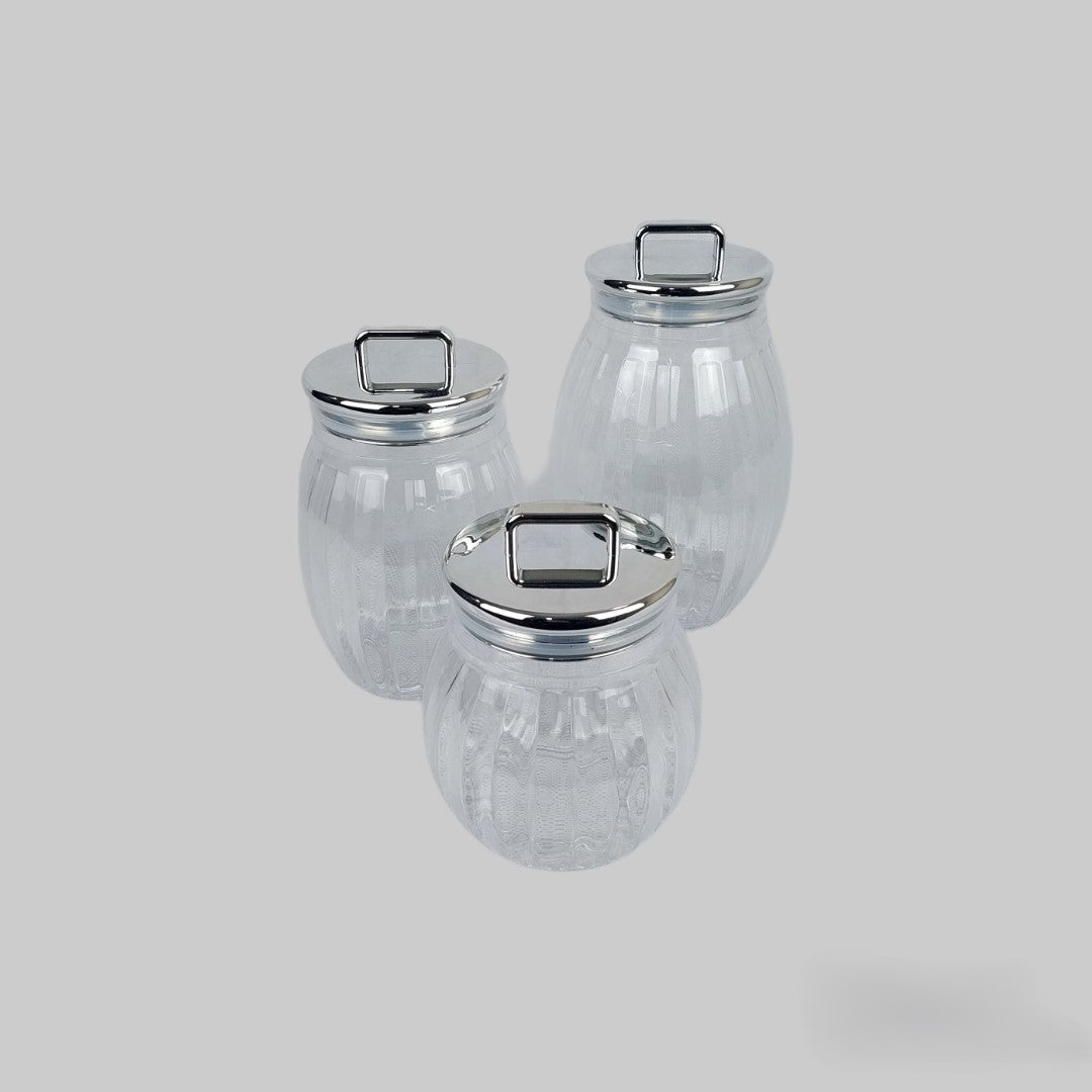 Acrylic airtight jars set