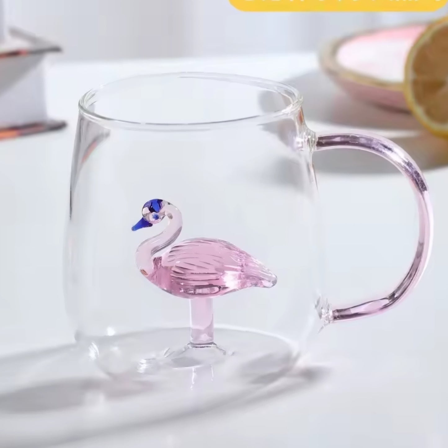 Glass cups and tea pot