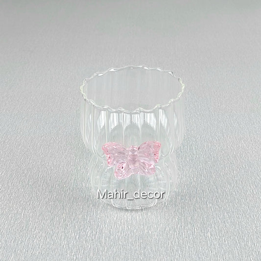 Clear glass cup/mug