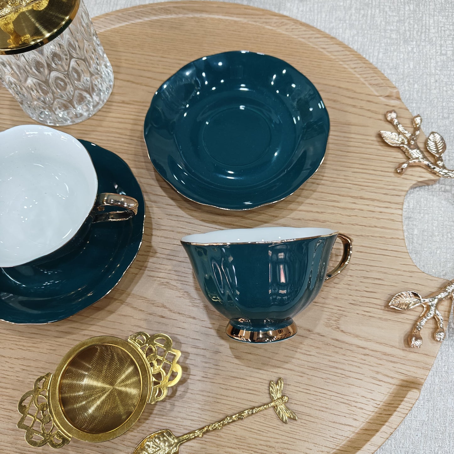 Cups and saucers