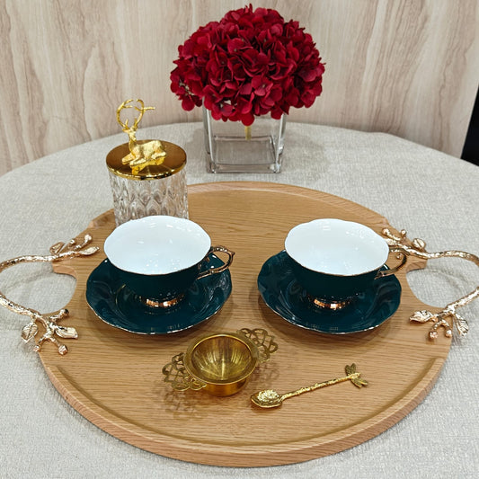 Cups and saucers
