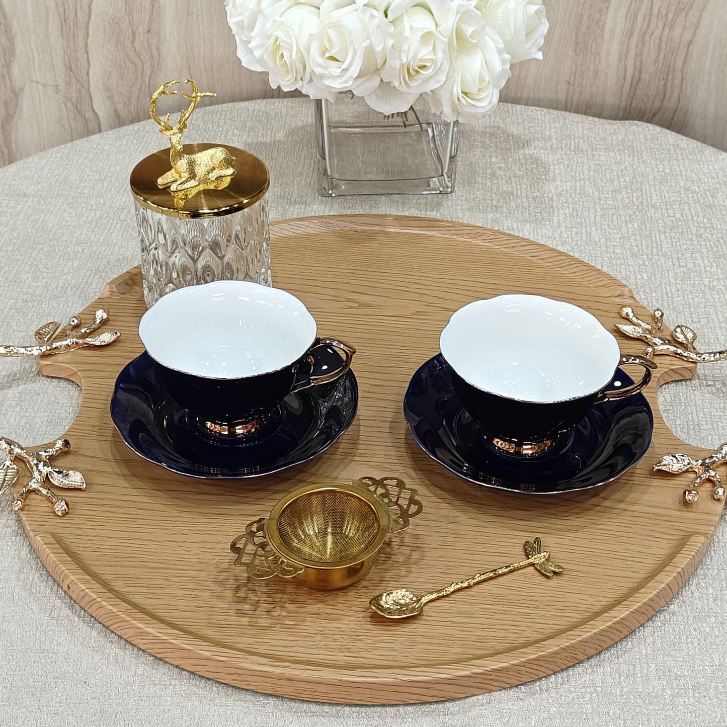 Cups and saucers