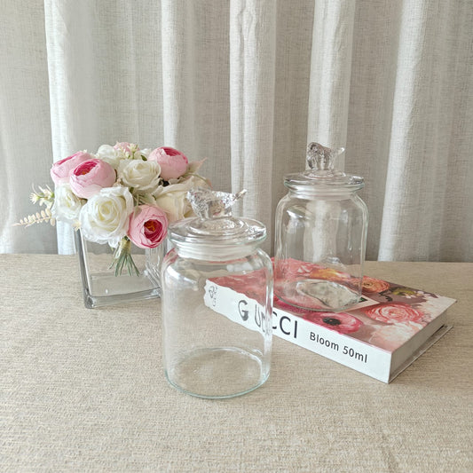 Bird air tight Jars Pairs