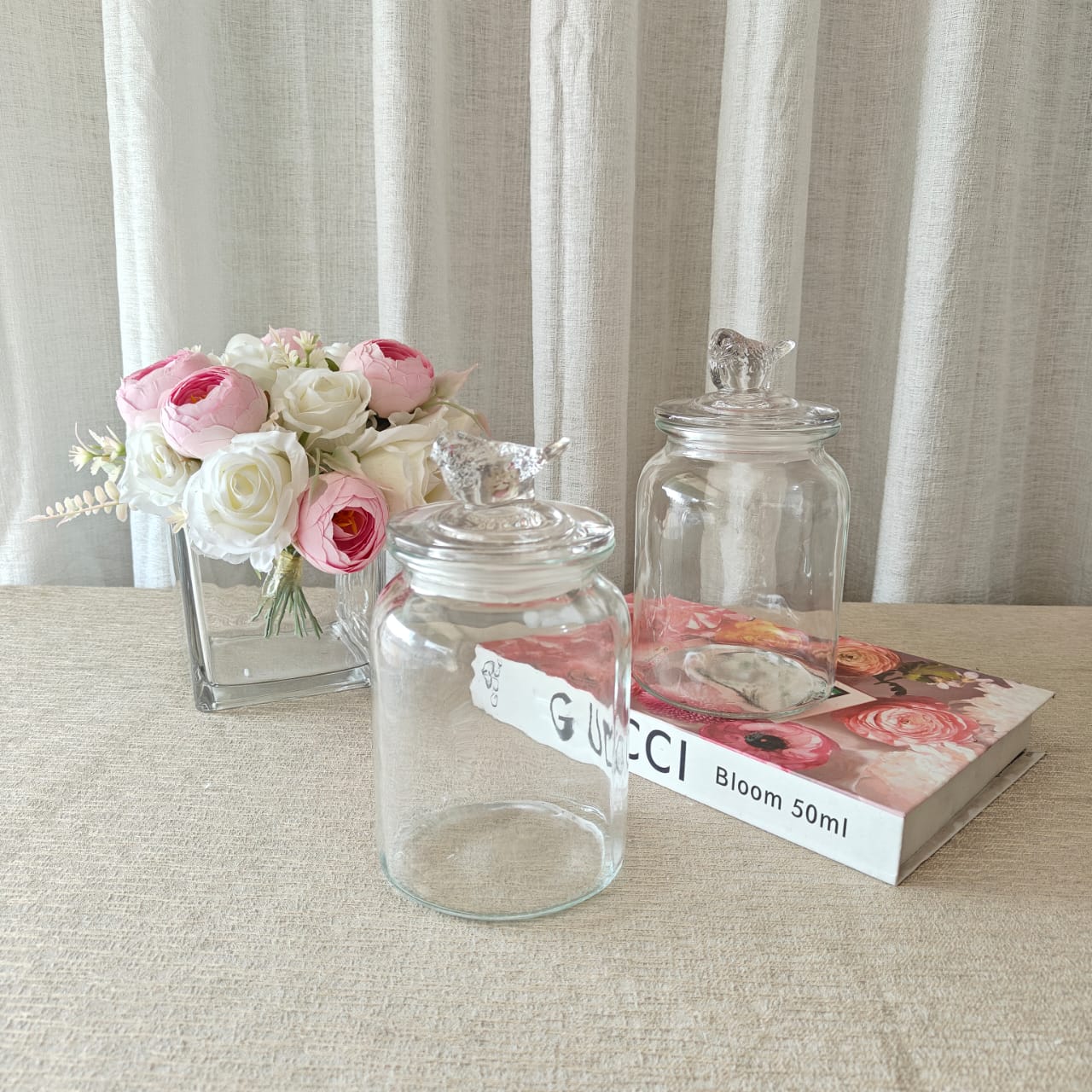 Bird air tight Jars Pairs